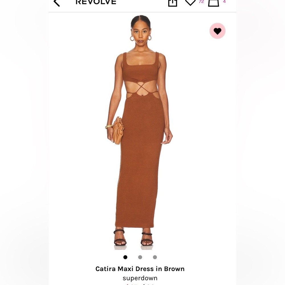 Superdown Catira maxi dress in brown